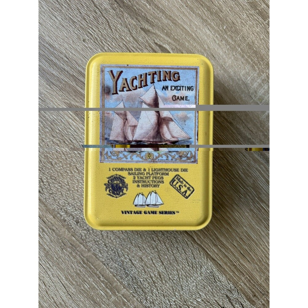 Channel Craft Yachting Vintage Game Series Travel Tin 2004 Made in USA